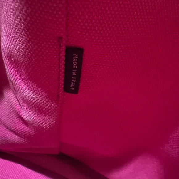 Prada Pink Canapa Canvas Tote Bag